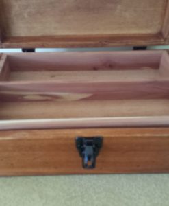 Inside shelf made of cedar