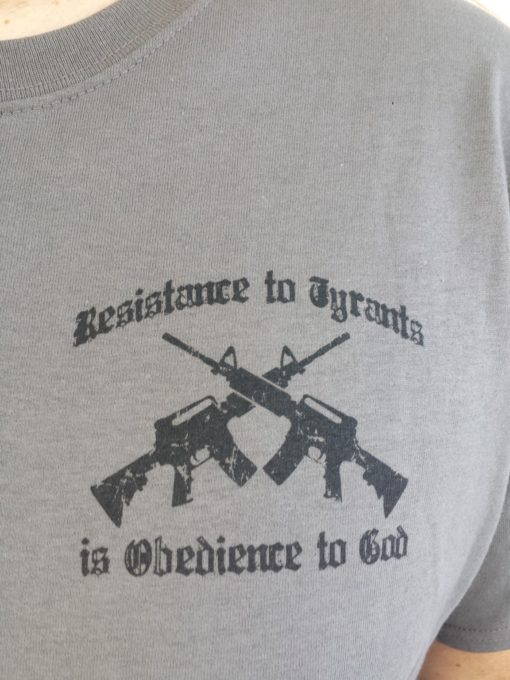 rebellion to tyrants is obedience to god t shirt