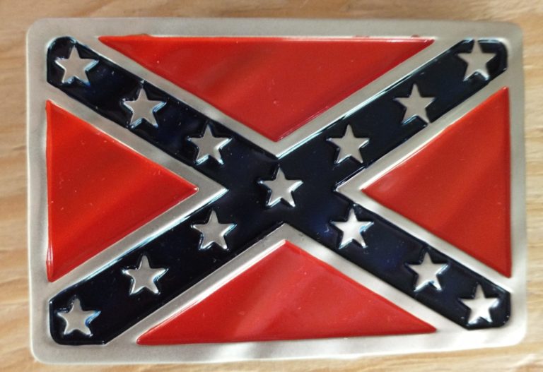 Confederate Battle Flag Belt Buckle | Rebel Flag Belt Buckle